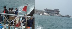 突馳干冰技術(shù)客戶游覽劉公島